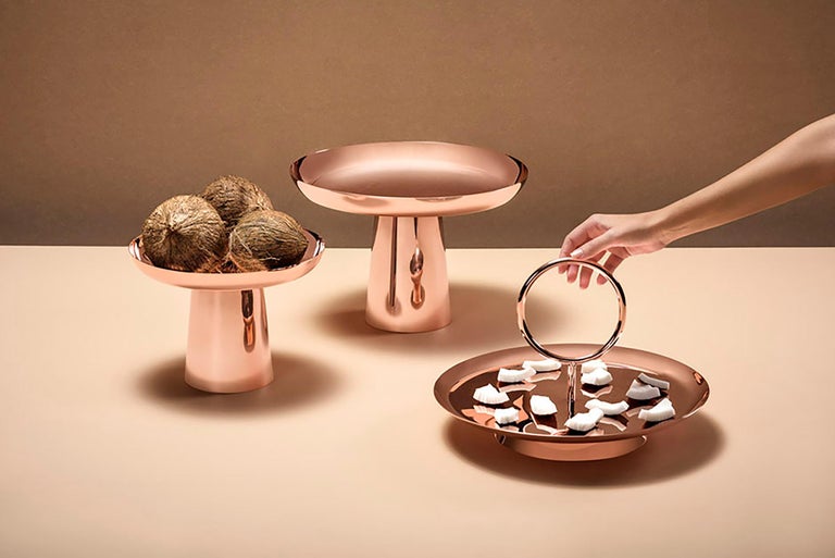 Copper Tray by Brunno Jahara, Brazilian Contemporary Design For Sale 1