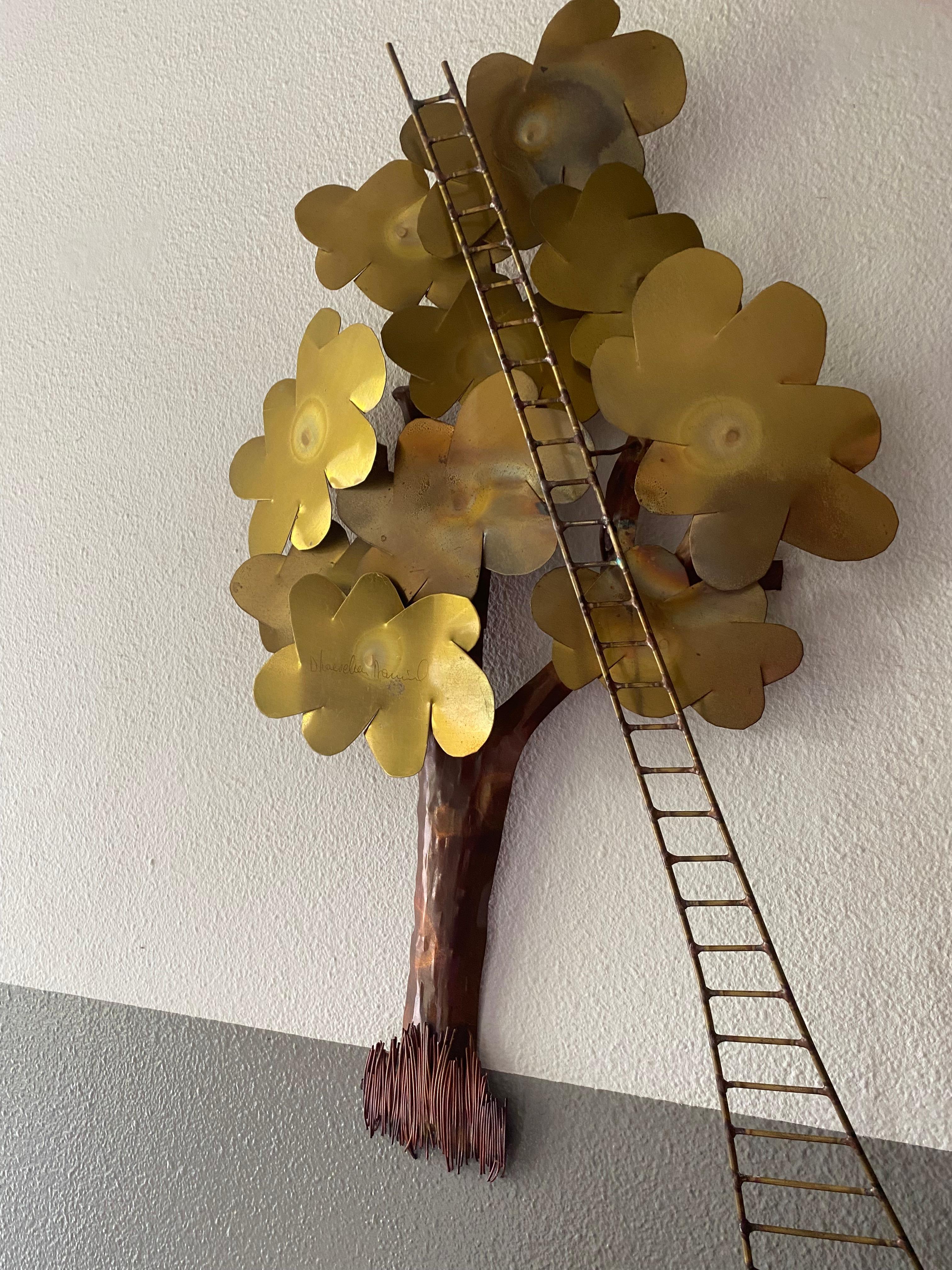Hand-Crafted Copper Tree Sculpture by Daniel D’haeseleer For Sale