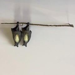 Bat Pair on Branch