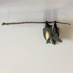 Bat Pair on Branch (two different bats)