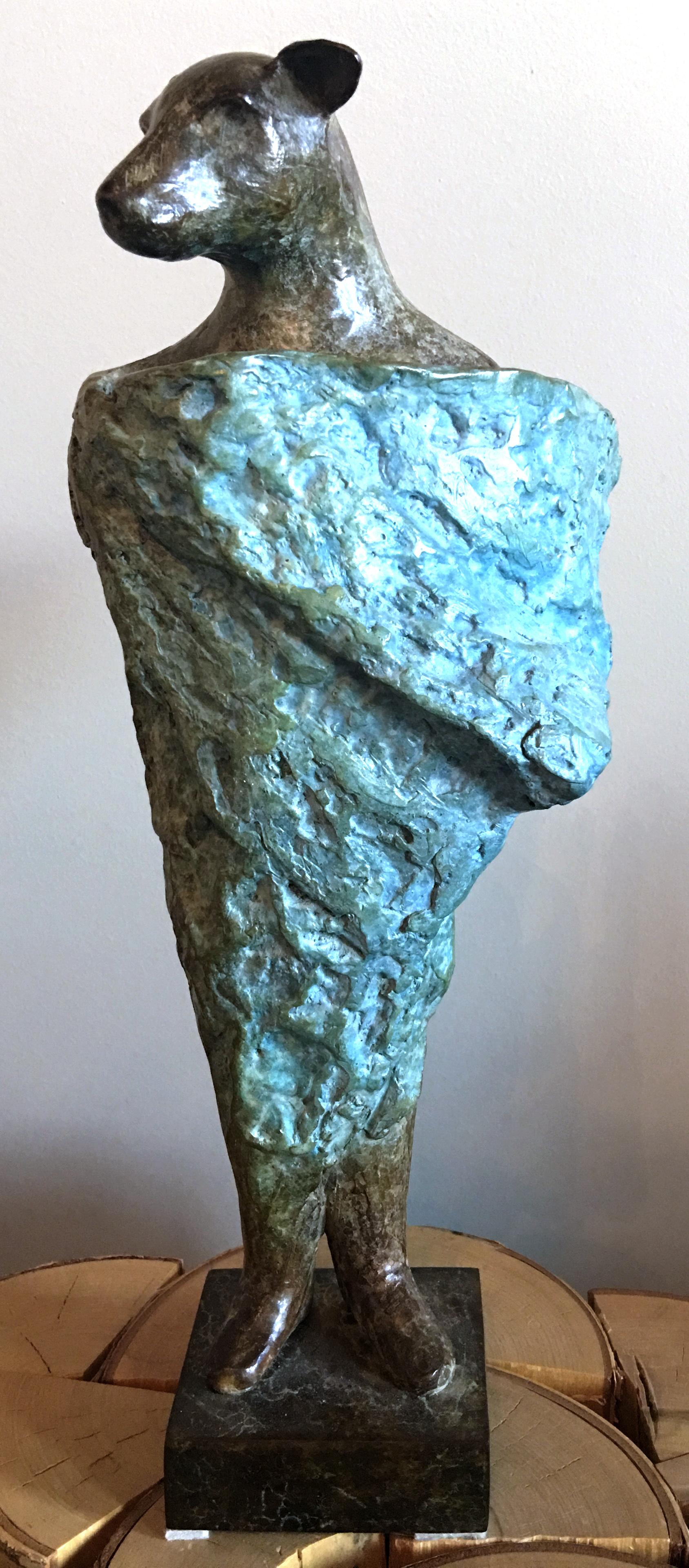 Copper Tritscheller Figurative Sculpture - Bat Series II 6/8