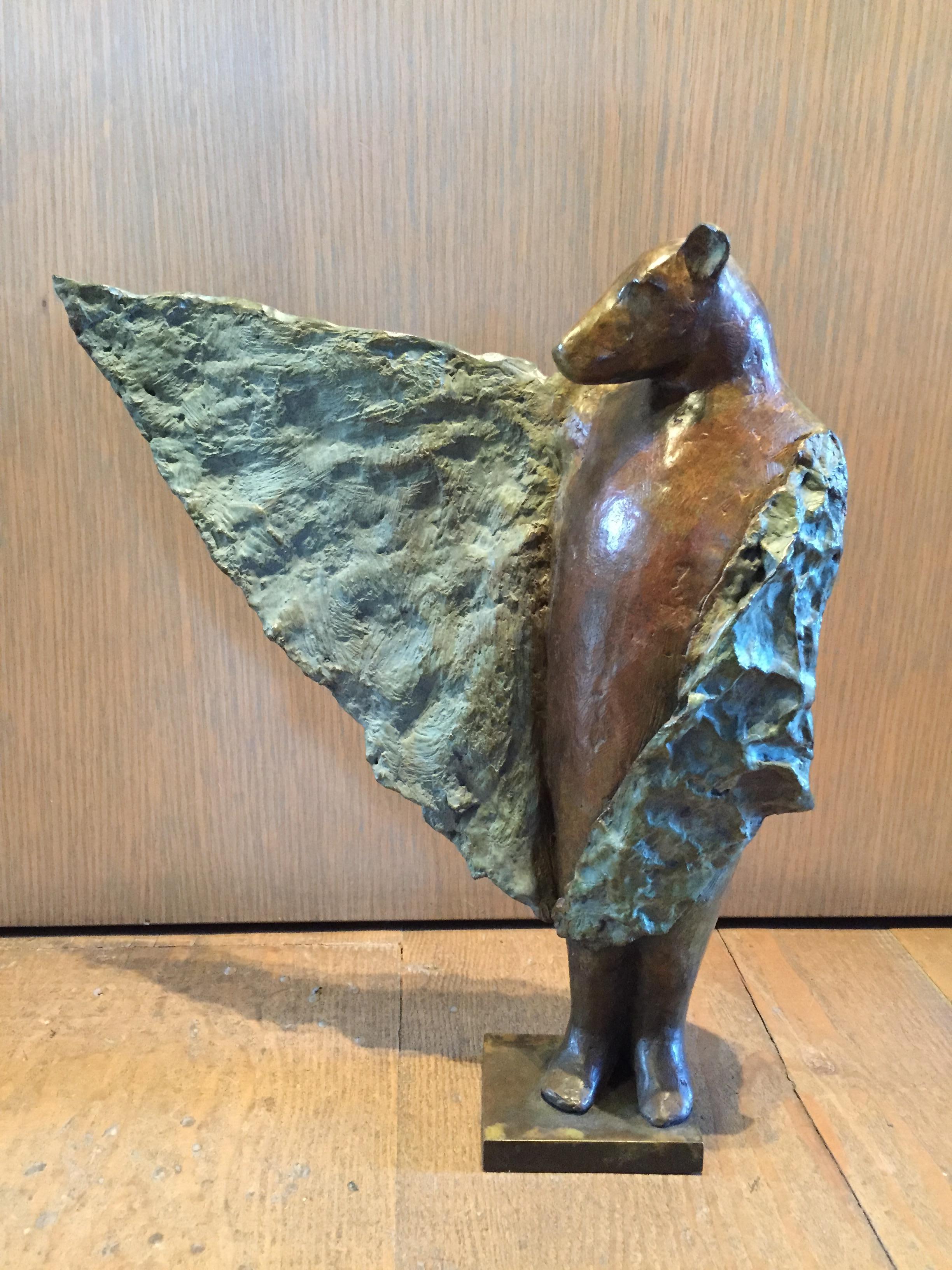 Copper Tritscheller Figurative Sculpture - Bat Series III 6/8