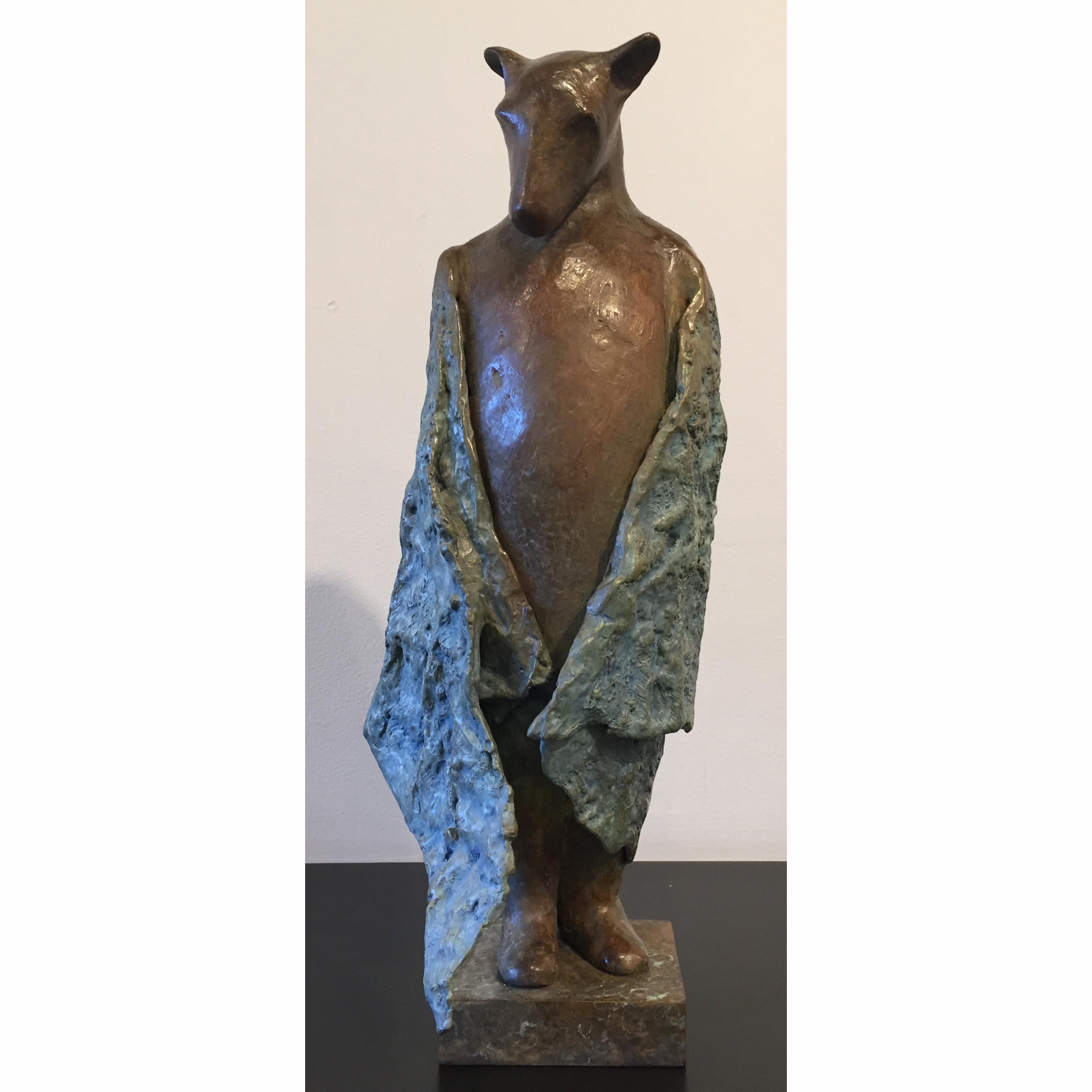 Copper Tritscheller Figurative Sculpture - Bat Series IV 6/8