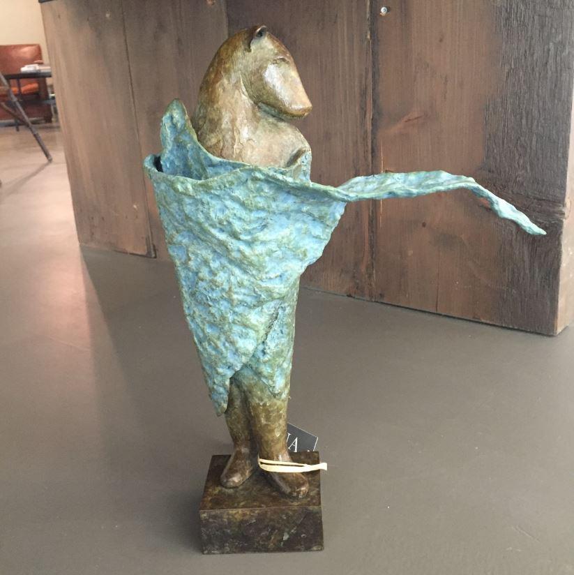 Copper Tritscheller Figurative Sculpture - Bat Series V 6/8