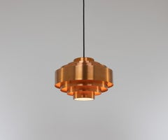 Copper Ultra Pendant By Jo Hammerborg For Fog & Mørup, 1960s