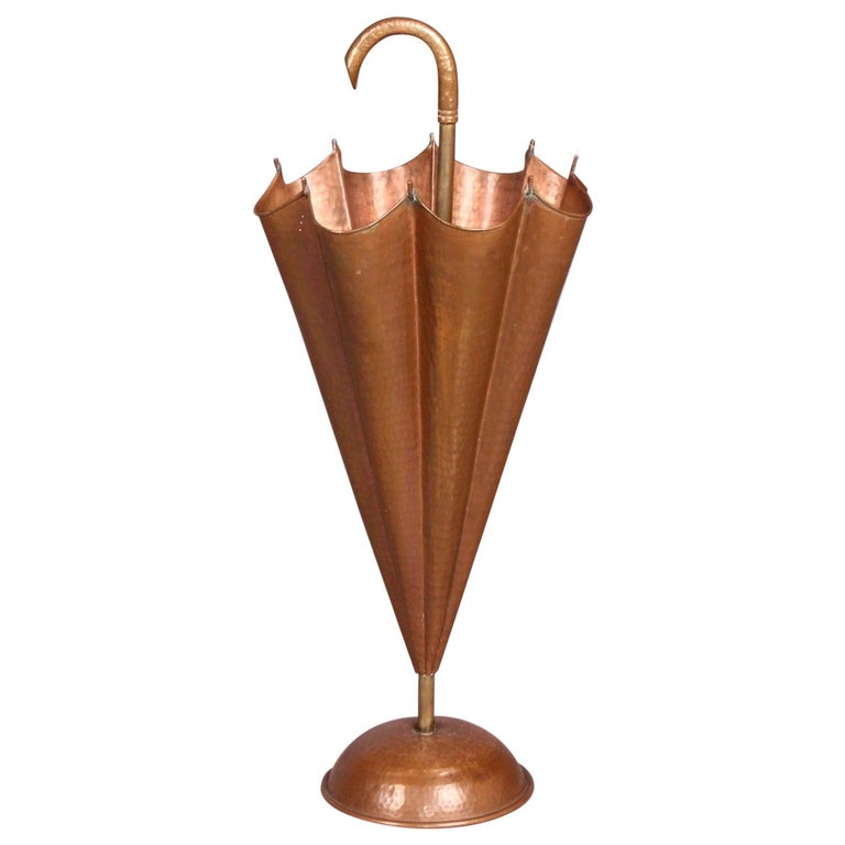 Copper Umbrella Holder For Sale at 1stDibs