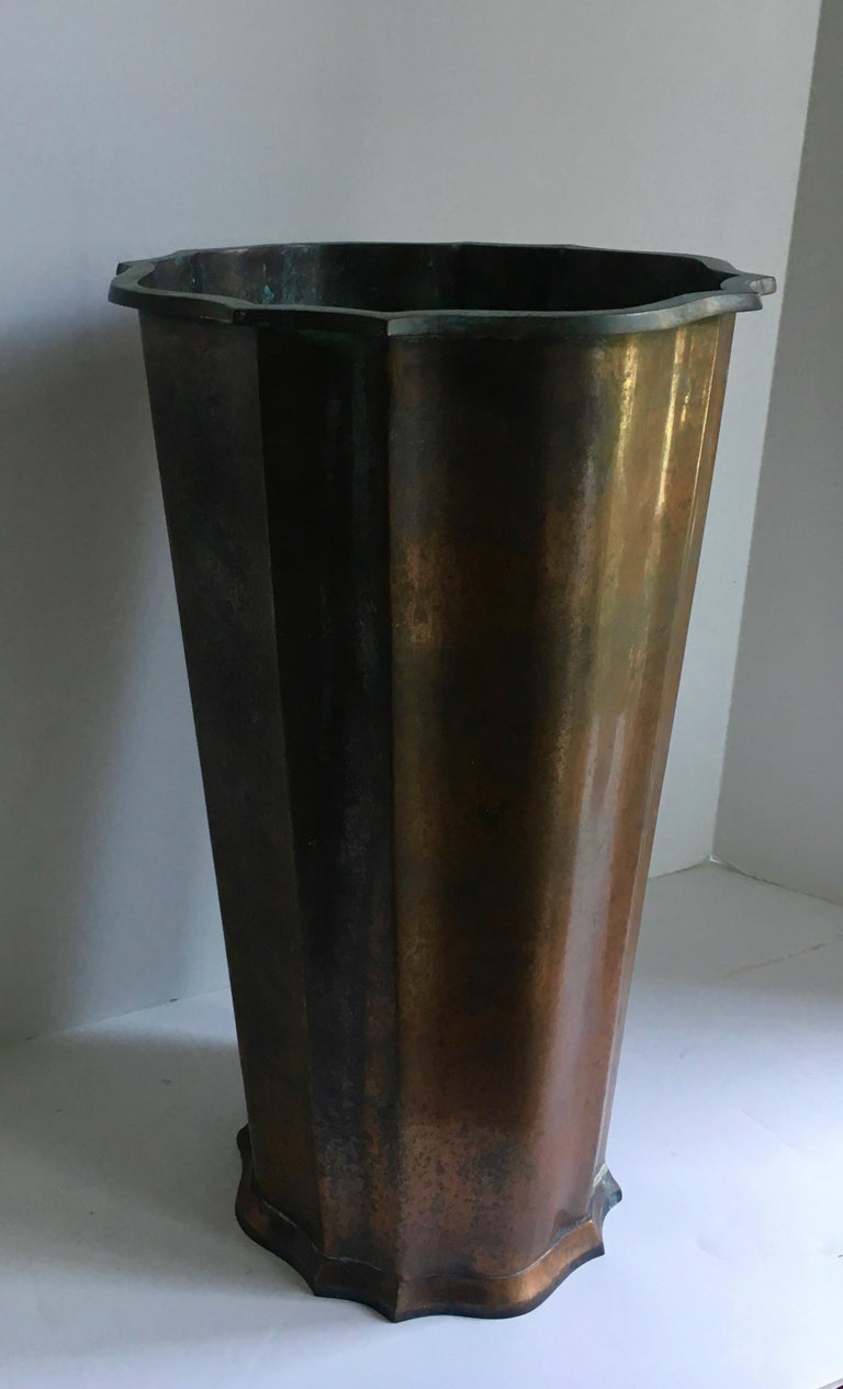Copper Umbrella Stand at 1stdibs