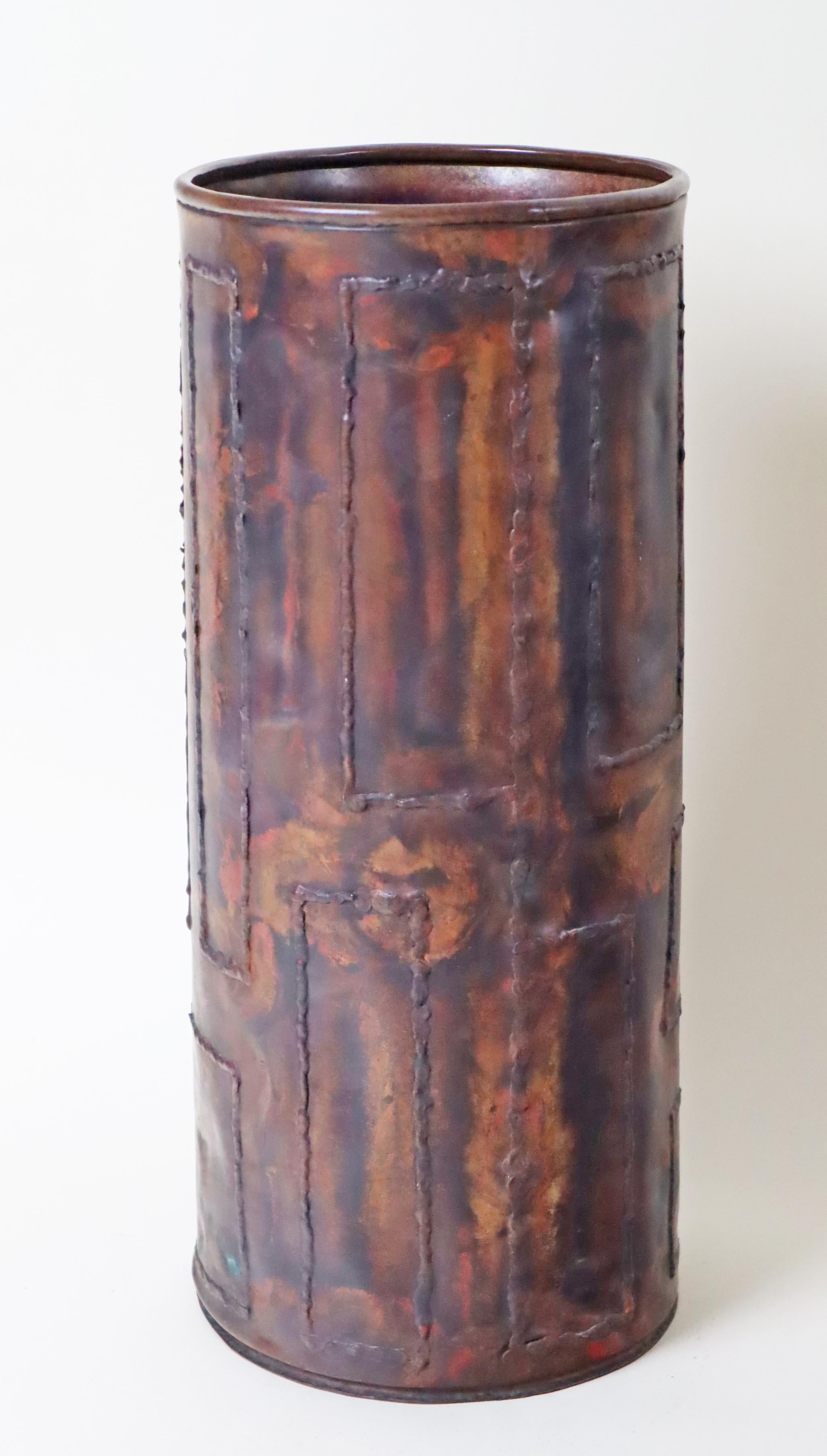 Portaombrelli in rame con marchio del produttore, Germania 1960 in vendita 2