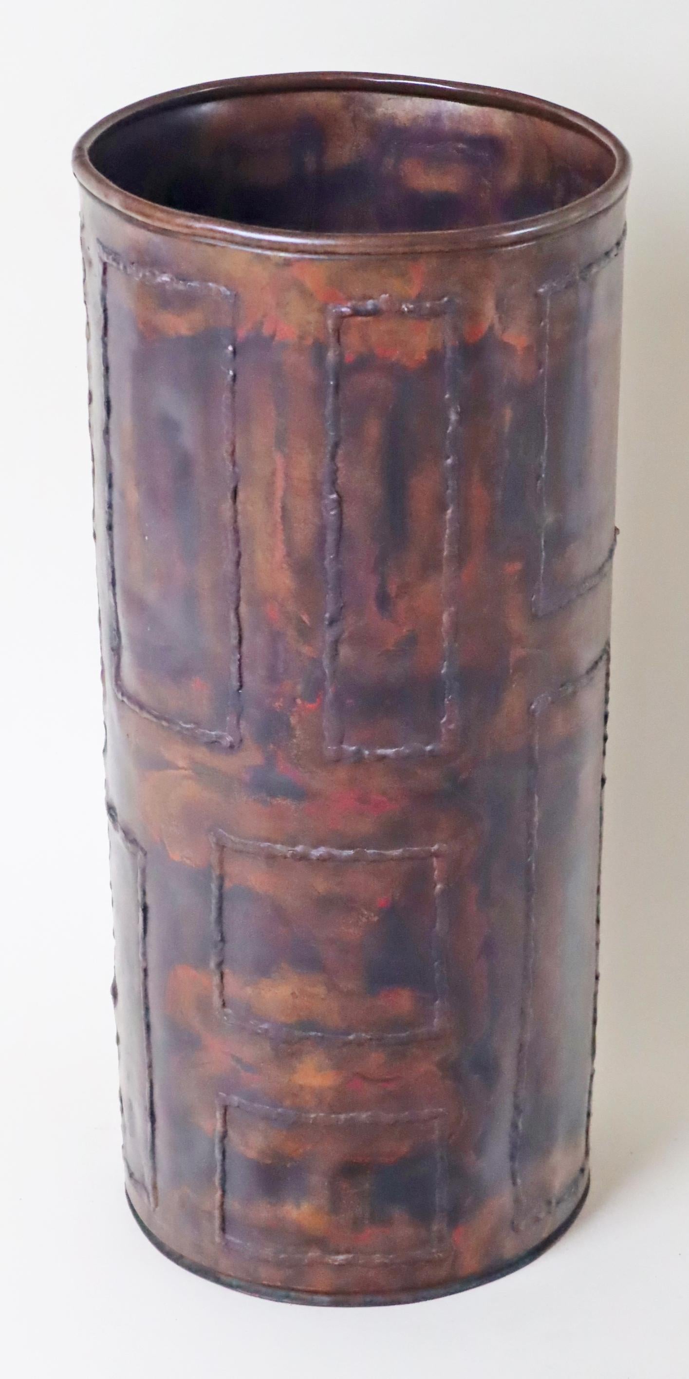 Portaombrelli in rame con marchio del produttore, Germania 1960 in vendita 6