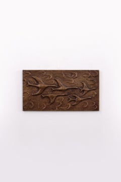 Copper Wall Decoration Flying Birds, 1960