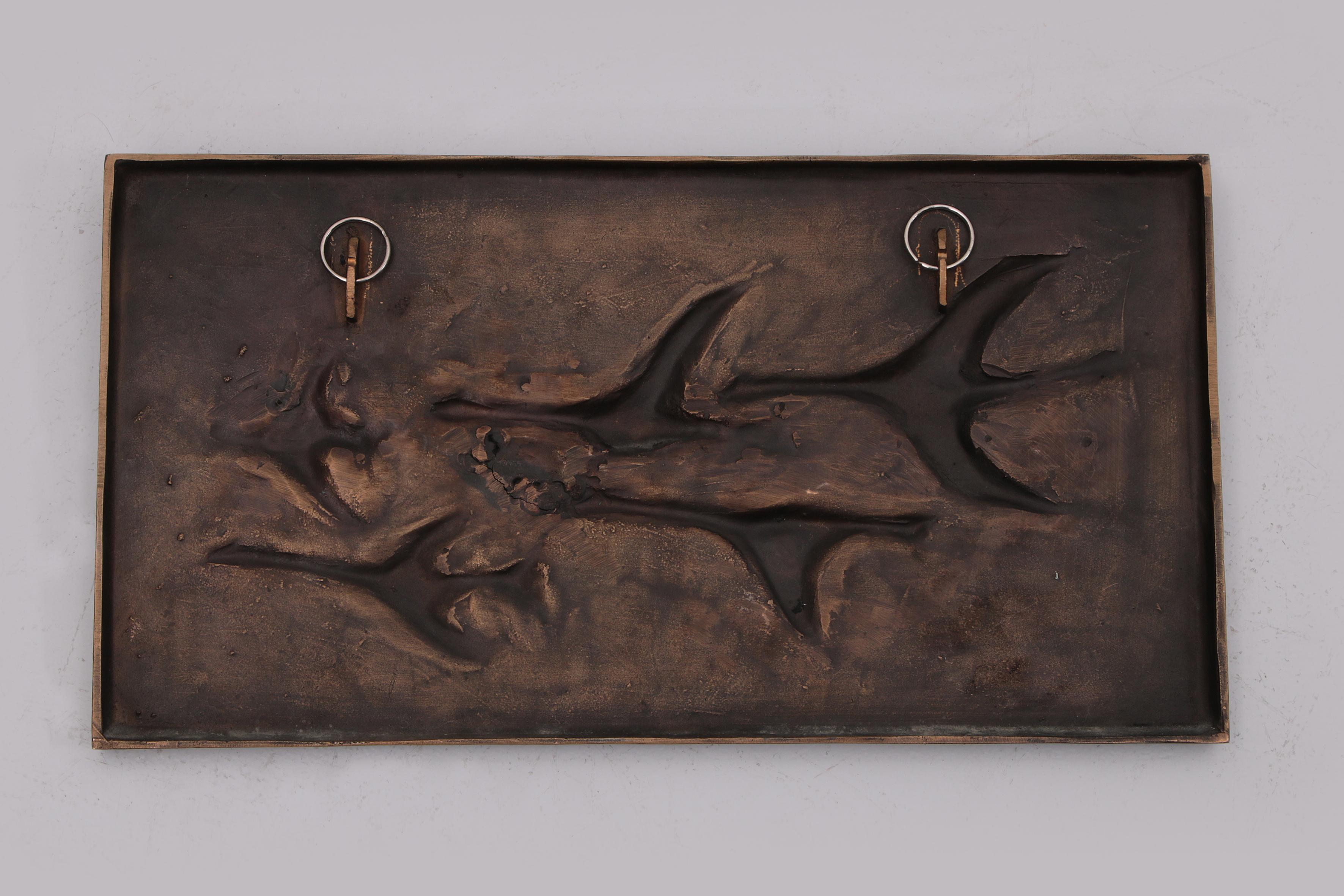 Copper Wall Decoration Flying Birds, 1960 For Sale 3