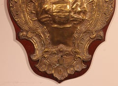 Copper Wall Panel with the Coat of Arms of English Family, 19th Century