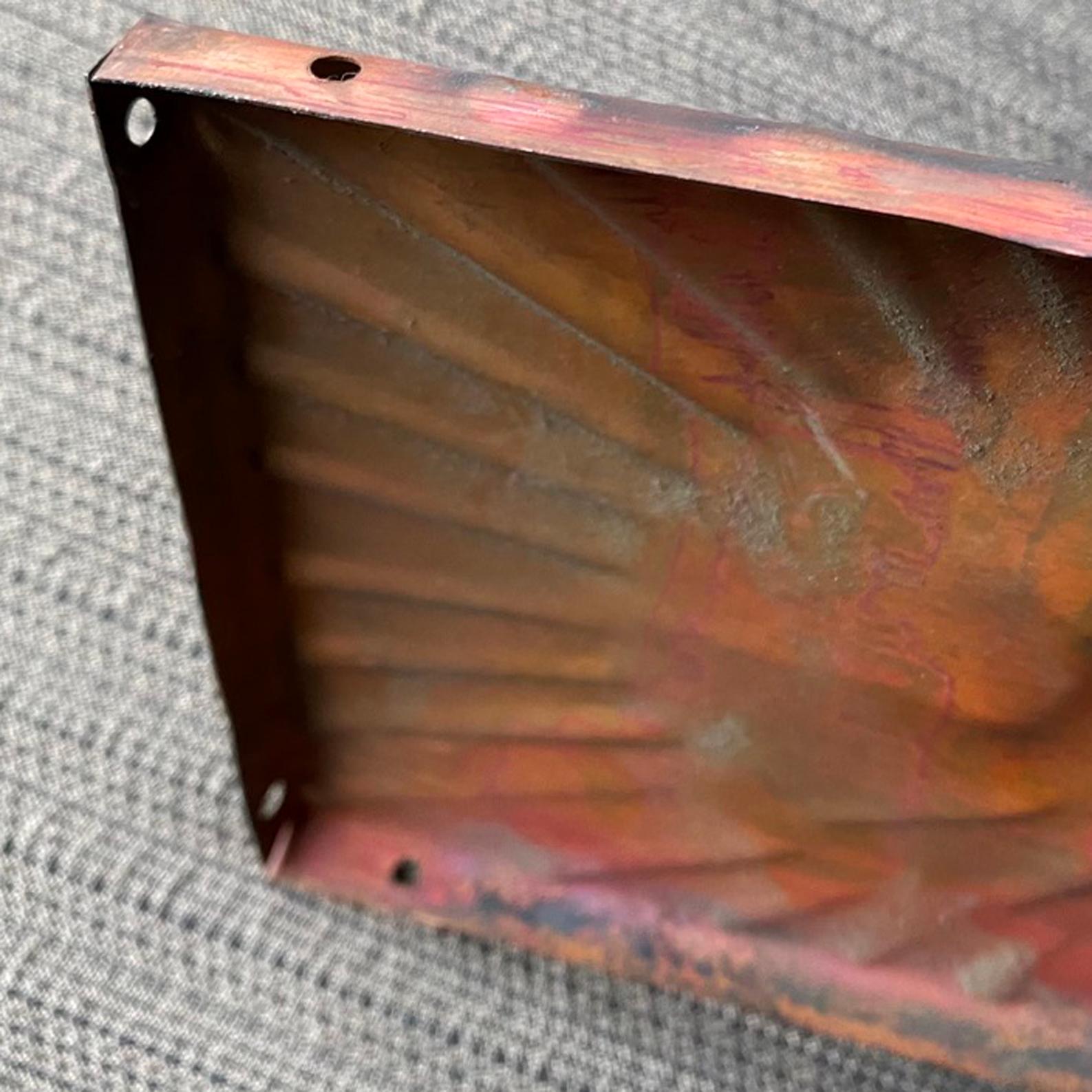 Copper Wall Panelling Cladding by Edit Oborzil, 1971 Art Object Panel For Sale 6