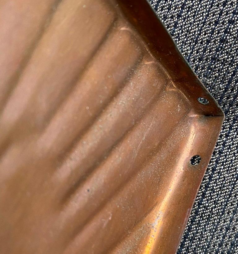 Copper Wall Panelling Cladding by Edit Oborzil, 1971 Art Object Panel 5