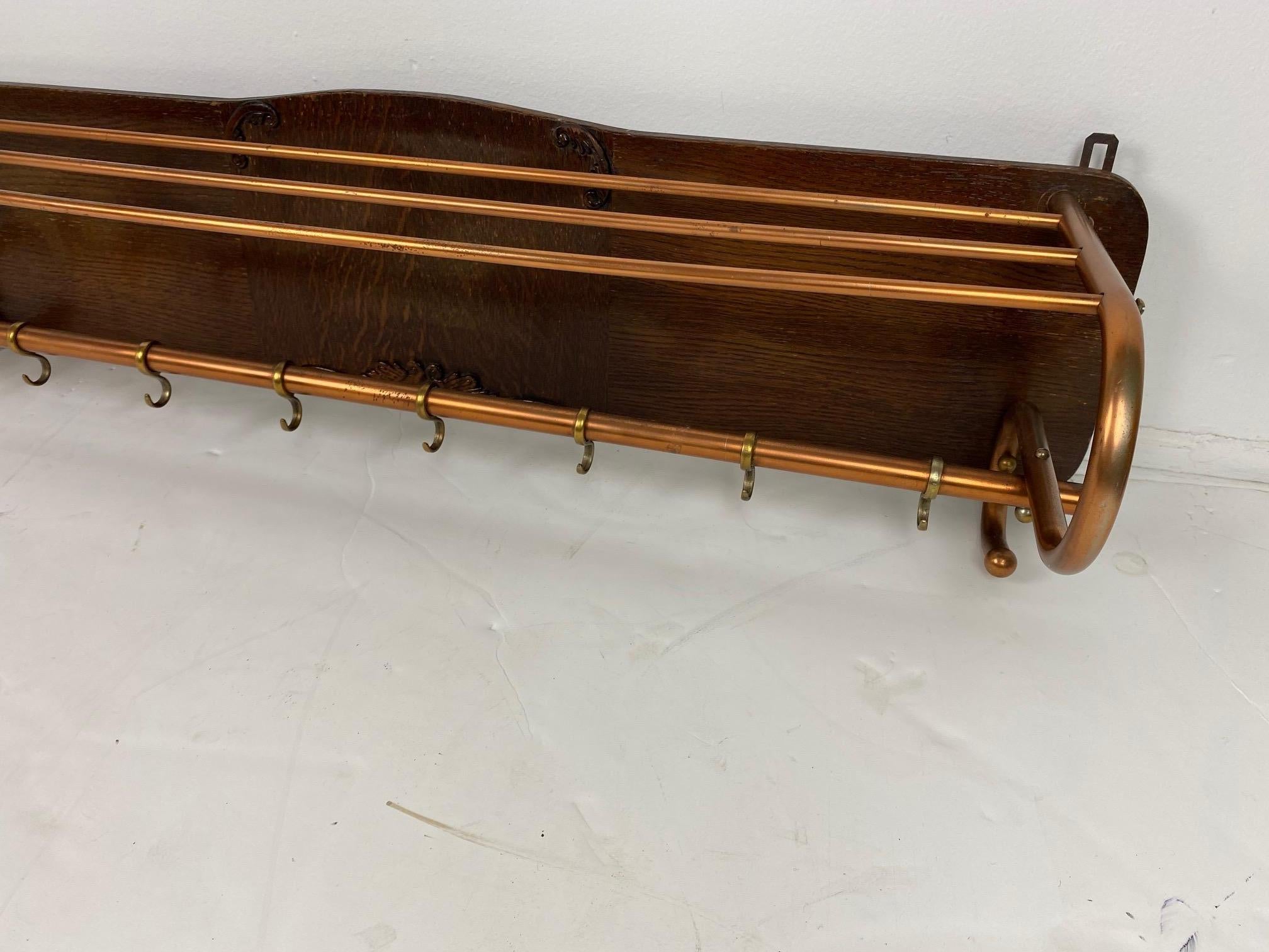 Copper Wall Rack In Good Condition For Sale In Pomona, CA