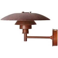 Vintage Copper Wall Sconce by Poul Henningsen