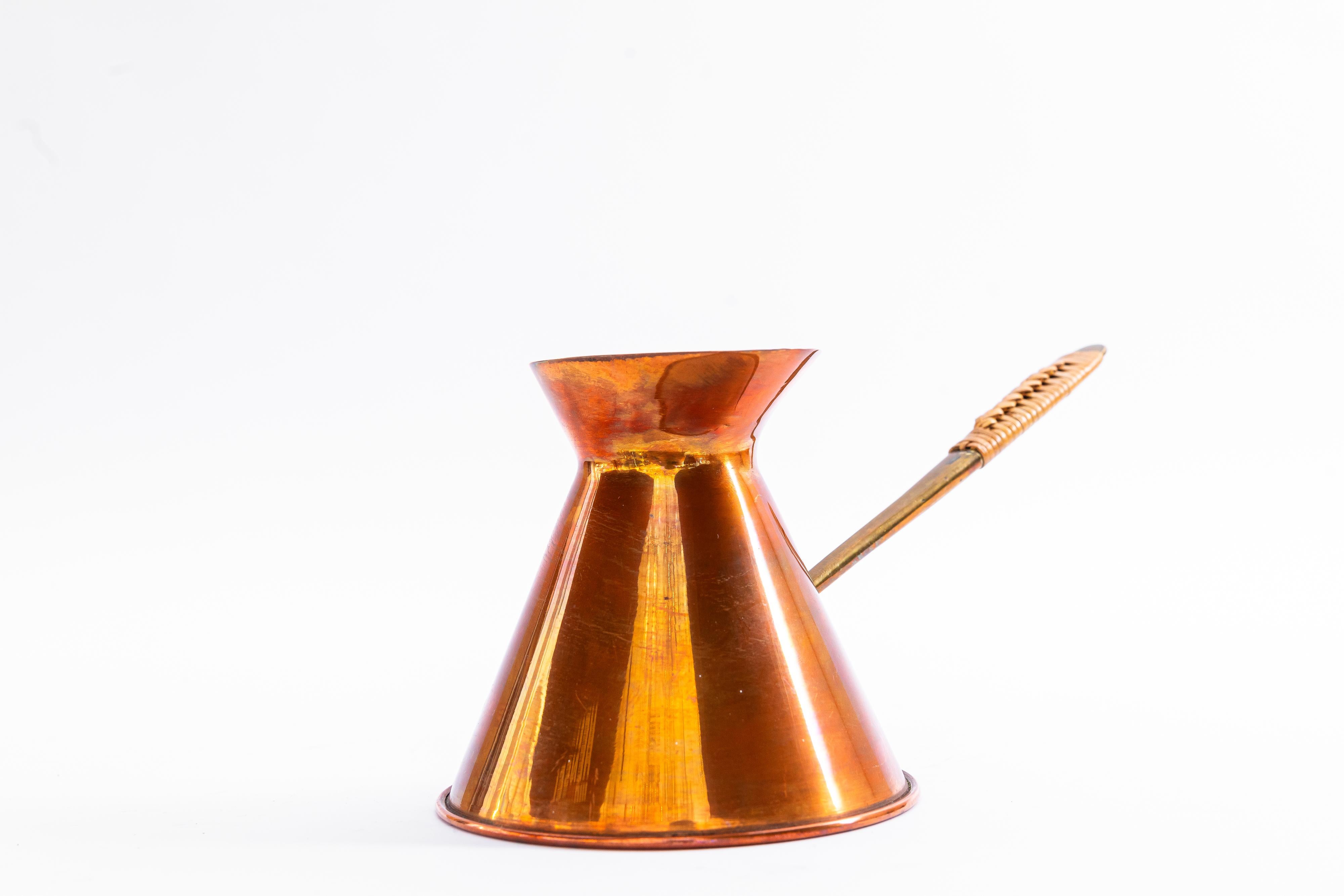 Mid-Century Modern Copper Watering Can Around, 1950s For Sale