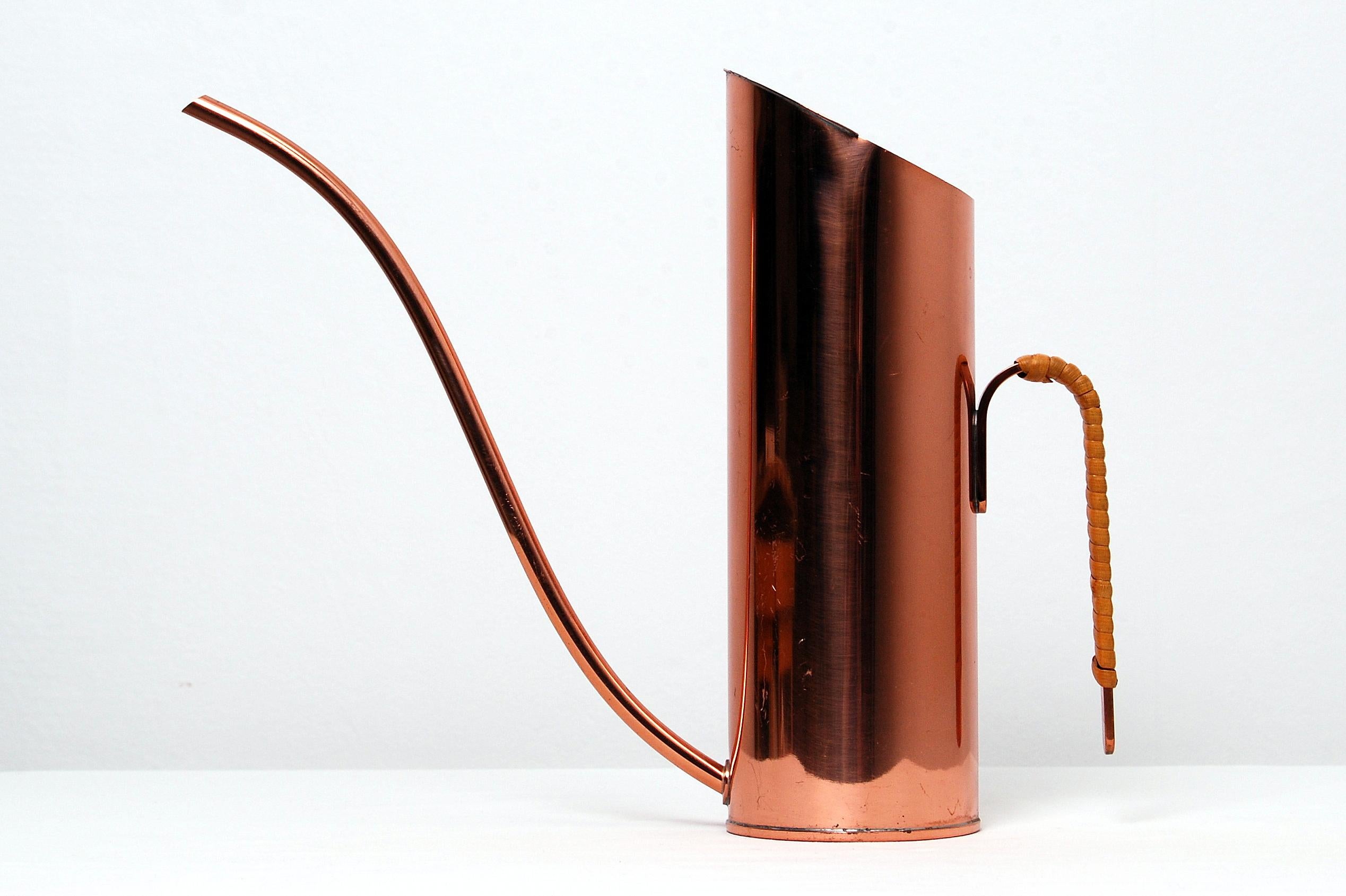 Woven Copper Watering Can by Gunnar Ander for Ystad Metall