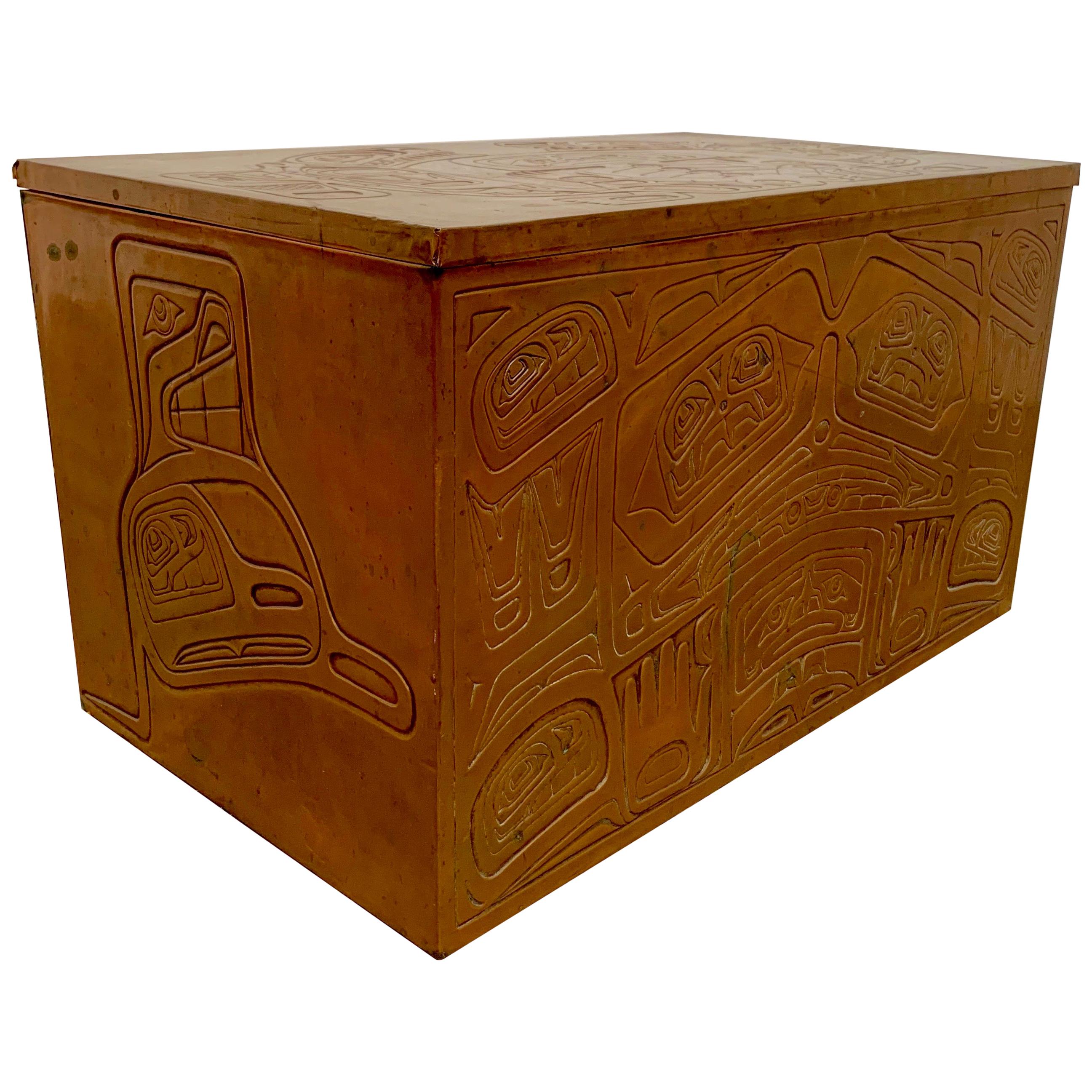 Copper Whale Chest by Northwest Coast "Haida" Tribe