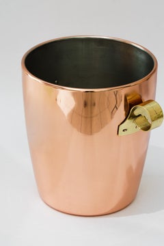 Copper wine cooler with brass handles schwitzerland around 1920s