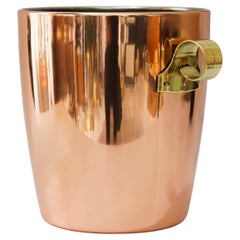 Copper wine cooler with brass handles schwitzerland around 1920s
