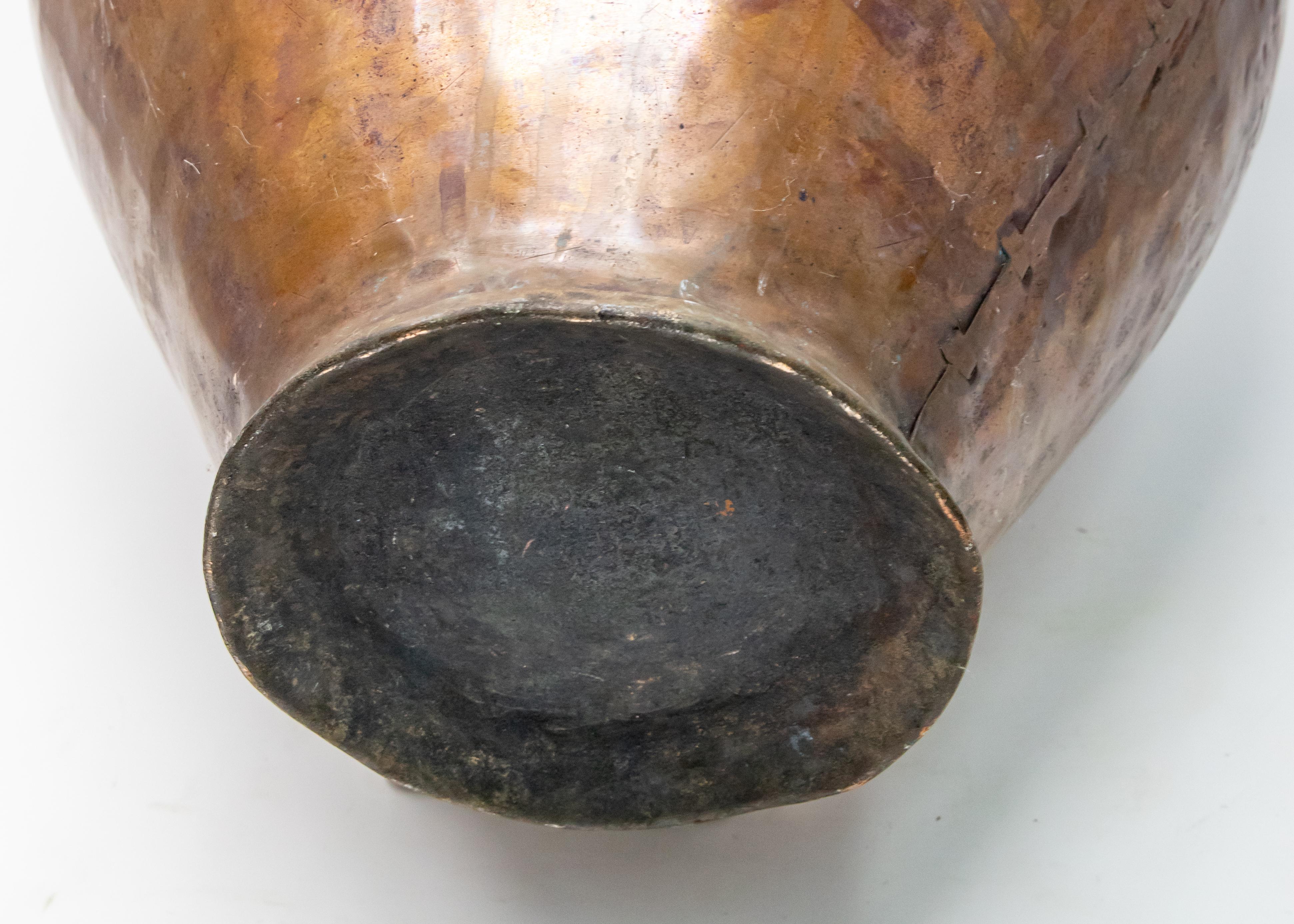 Hammered Copper Wine Vessel, 19th Century For Sale