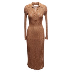 Vestido largo de punto de Copper Zimmermann, manga larga, talla US 0P