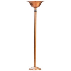 Coppered Art Deco Floor Lamp
