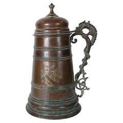 Copperjug in the forn nordic viking style made 1908 by B Beskow