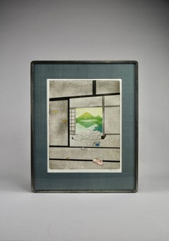 Copperplate Etched Mount Fuji by Sjoerd Bakker 1978