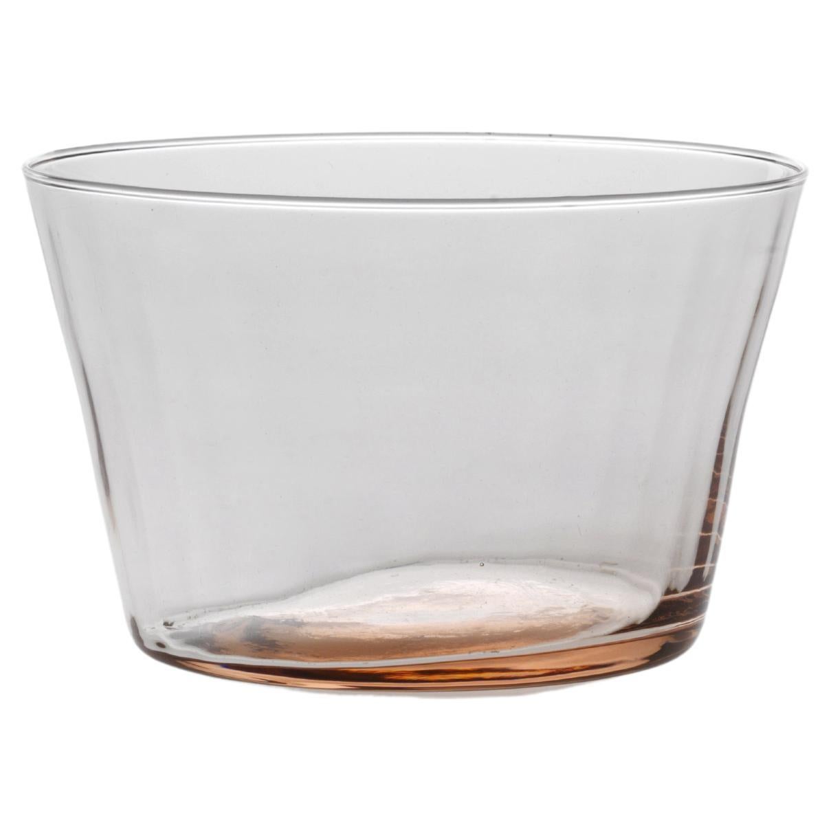 Coppetta, 6 Little Bowls Handcrafted Murano Glass, Rose Quartz Plissé MUN by VG