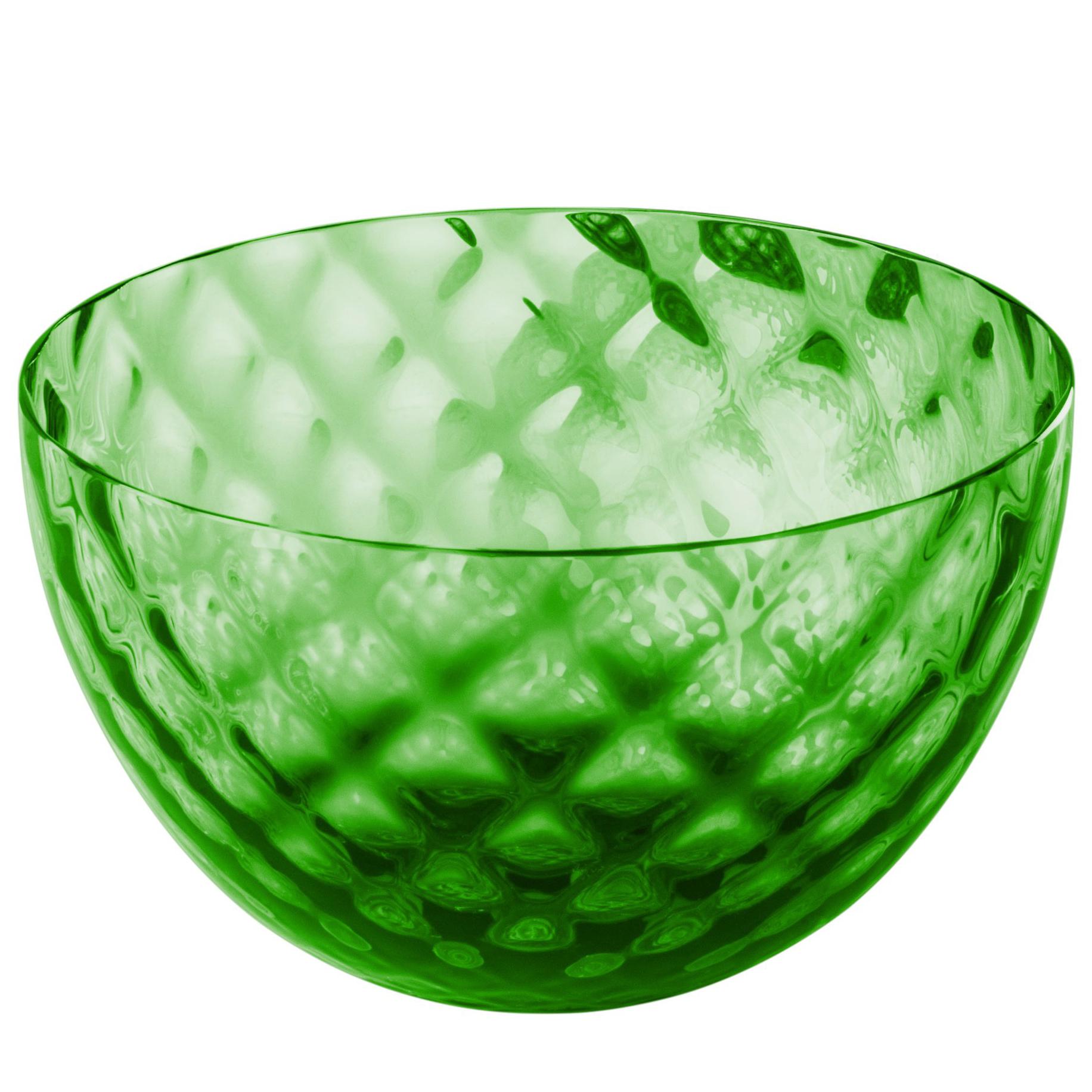 Coppetta Carnevale Glass Bowl in Green by Venini