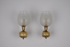 Pair of Barovier & Toso wall sconces, 1940s