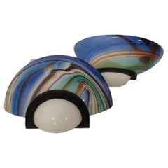 Pair of wall sconces by Ottavio Missoni in Chalcedony