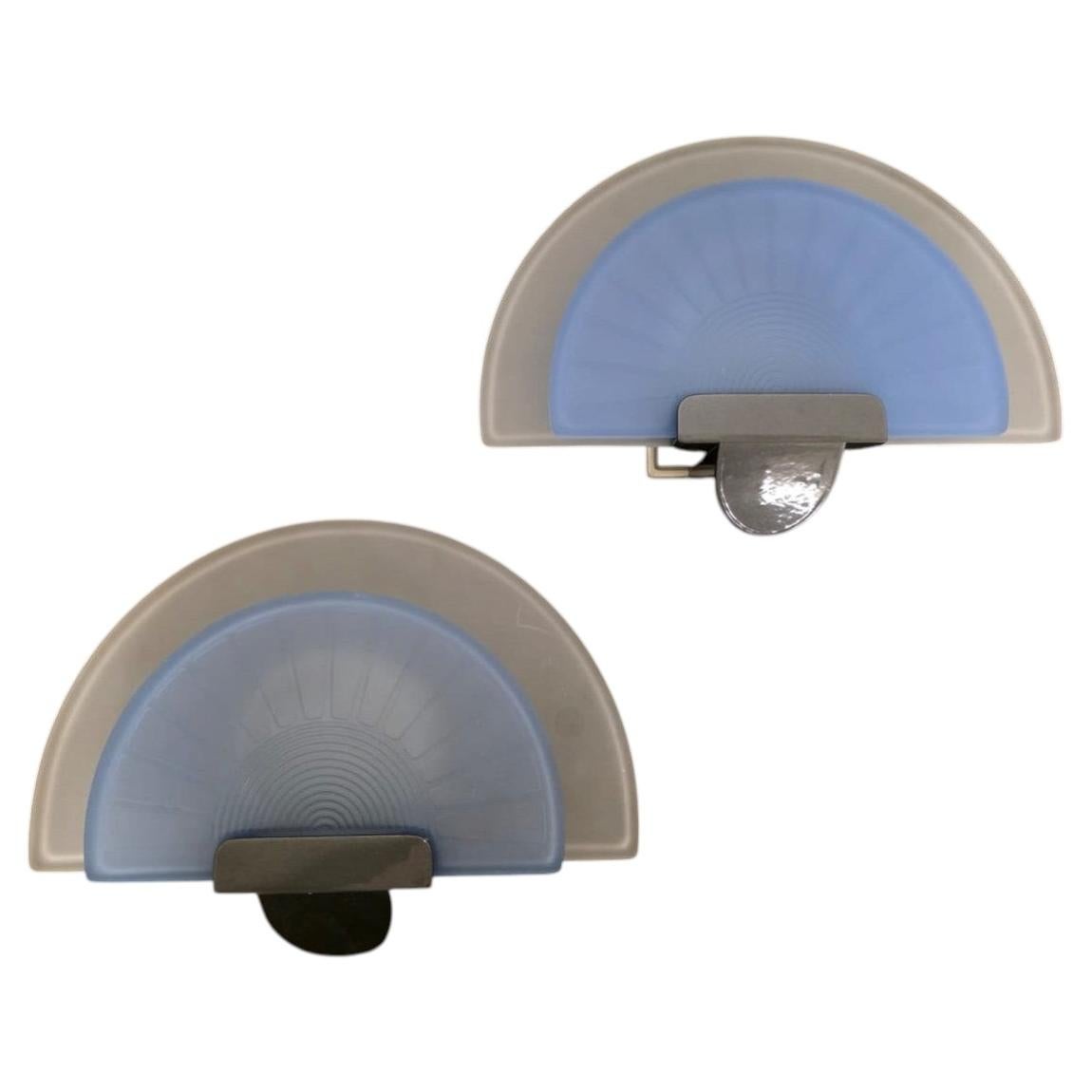 Pair of Diva wall sconces by Ezio Didone for Arteluce