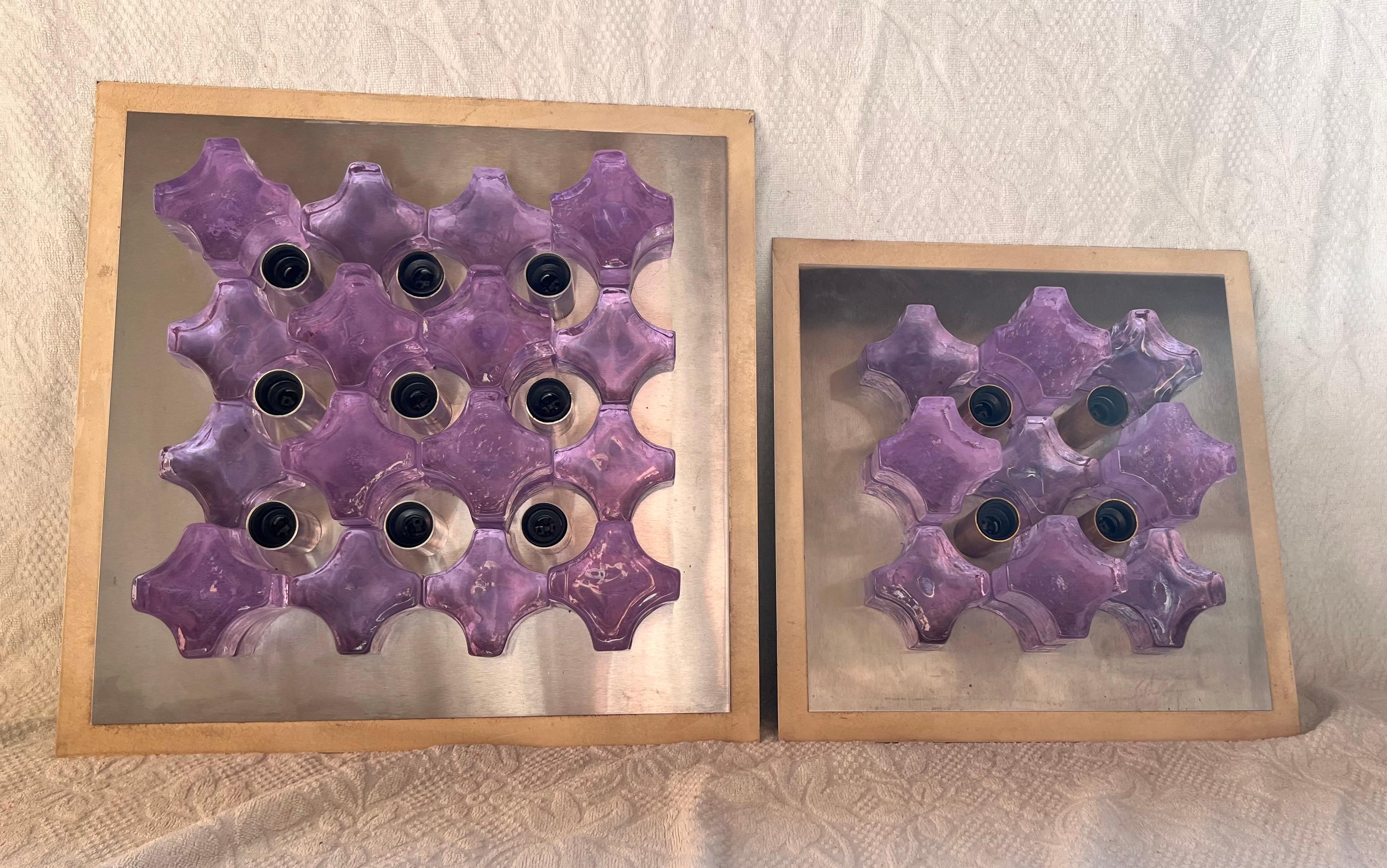 Italian Paire d'appliques Poliarte modèle Hollyhock en vente