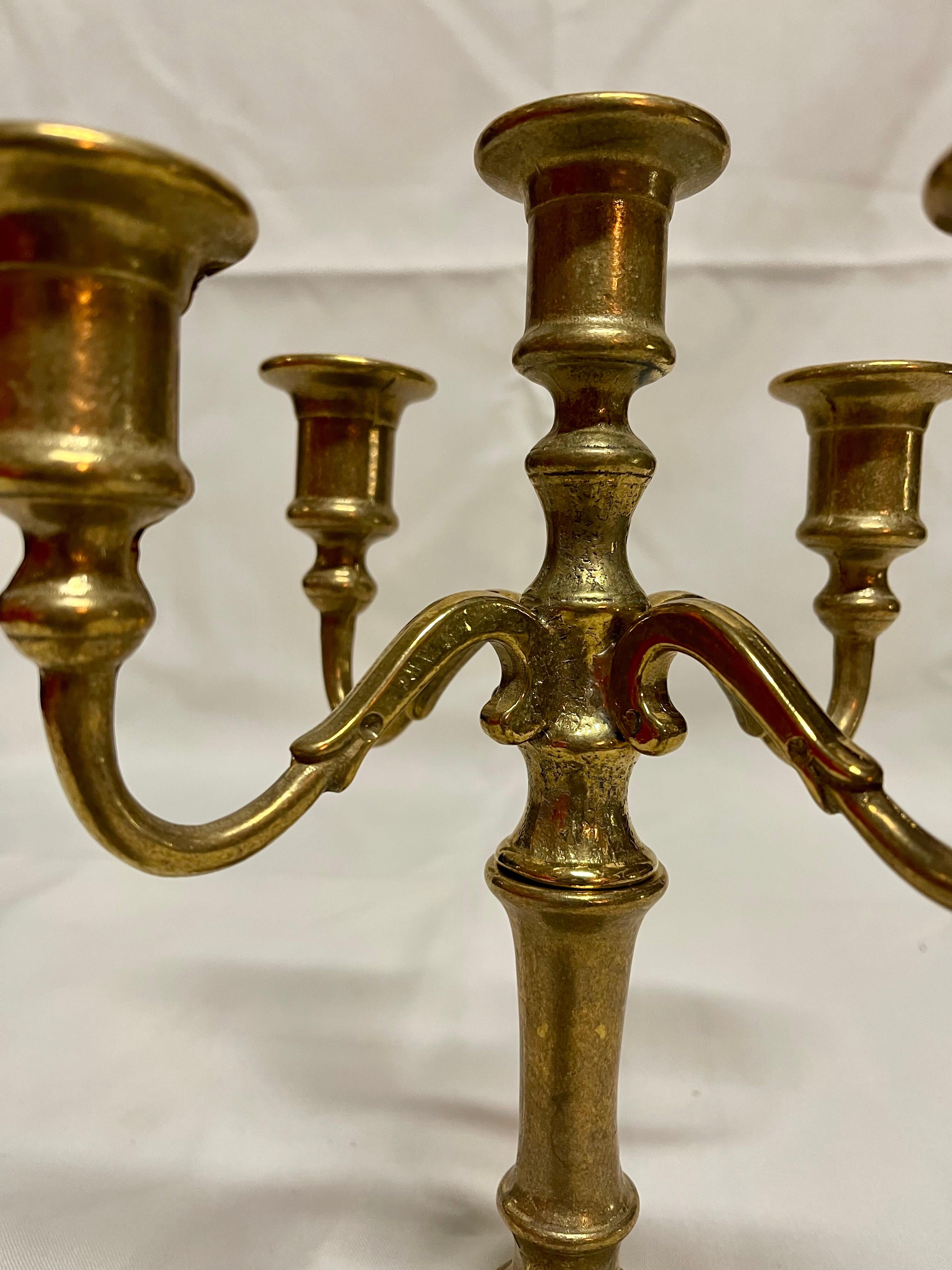 Coppia Candelabri bronzo style antico italia  In New Condition For Sale In Cantù, IT