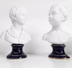 Céramique Coppia de Limoges France di Camille Tharaud