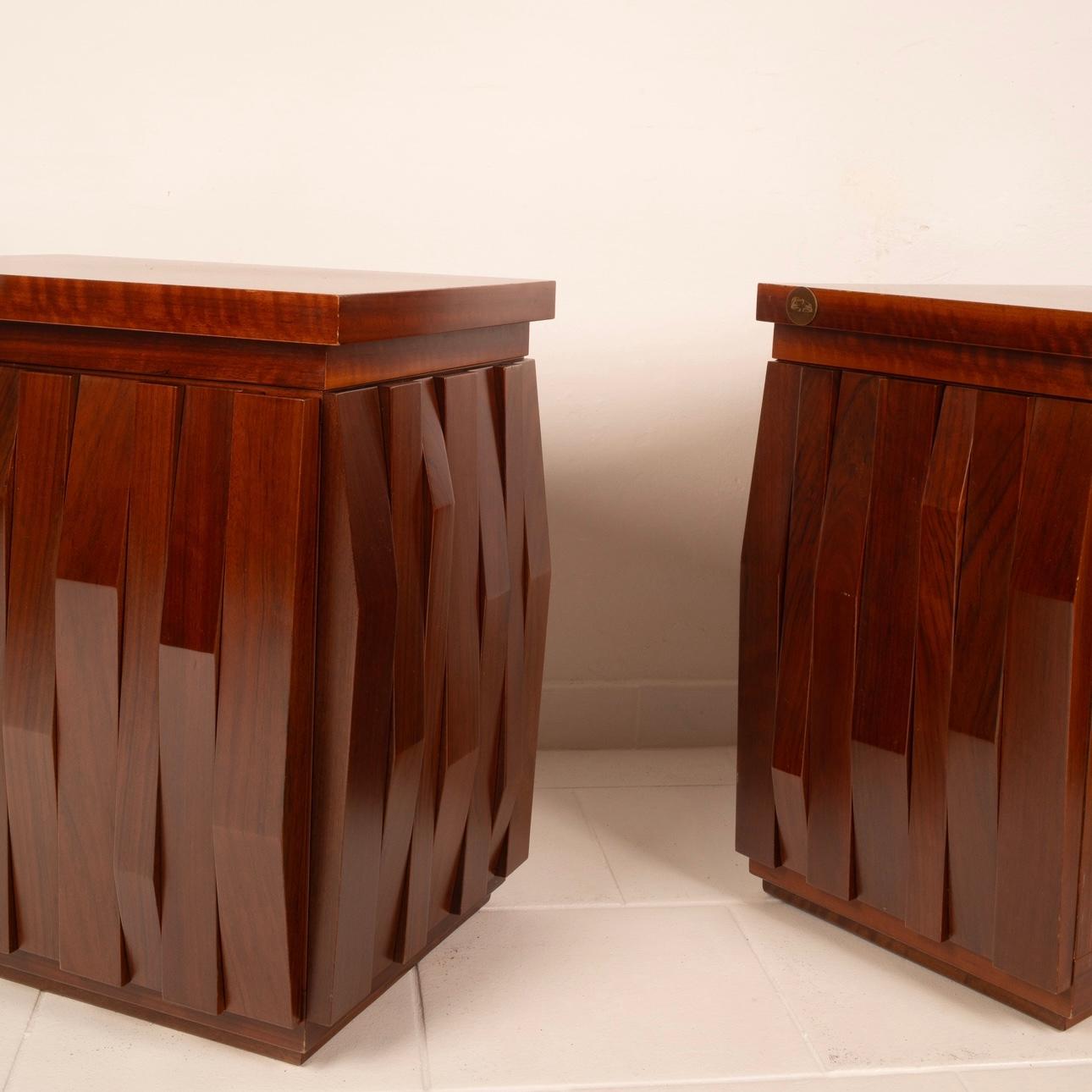 Nutwood Pair of bedside tables 