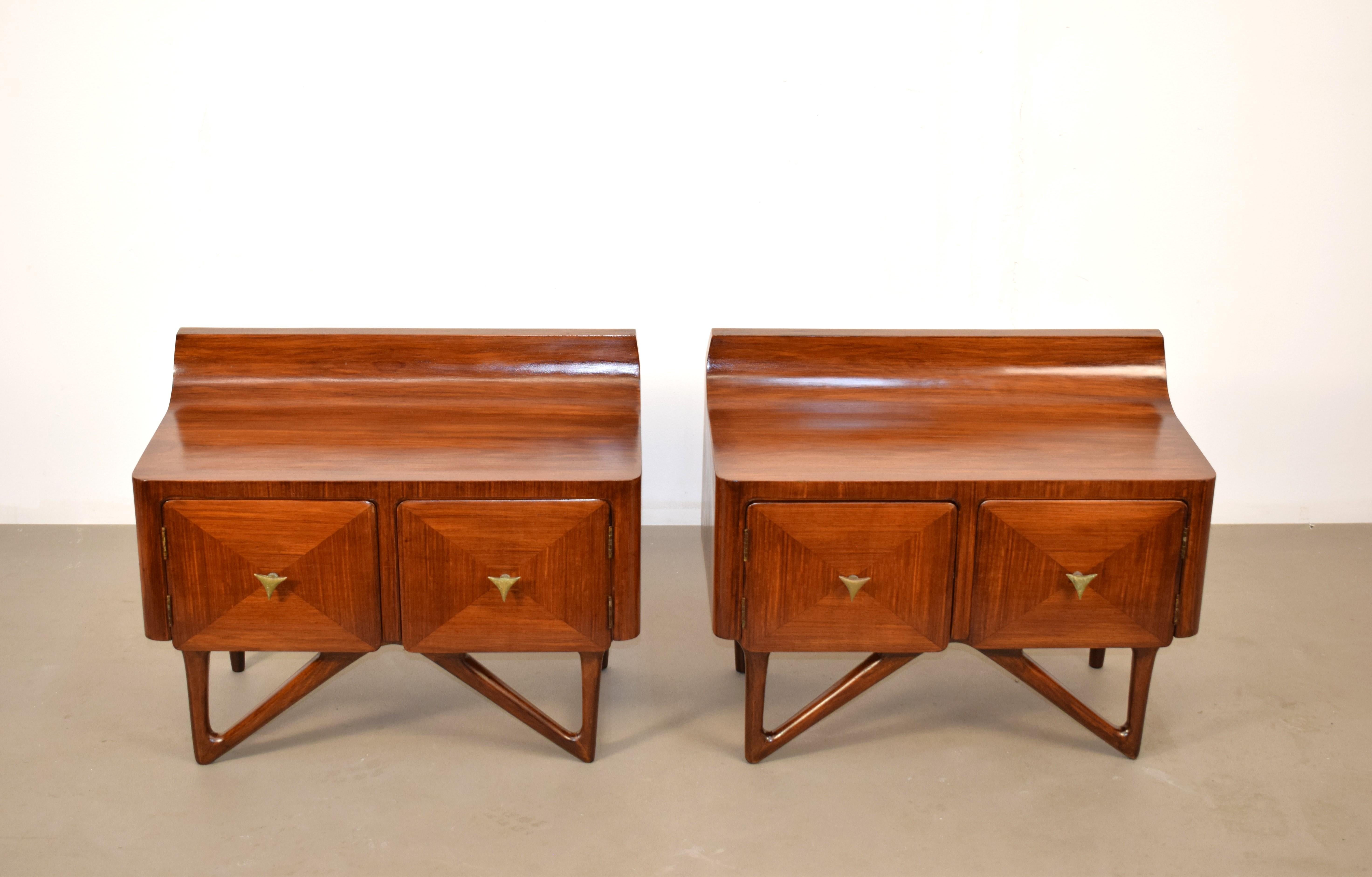 Pair of nightstands Cantù production, 1950s, Italy. 2