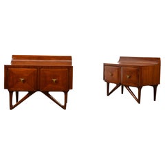 Pair of nightstands Cantù production, 1950s, Italy.