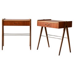 Coppia comodini scandinavi in teak fine anni ’50