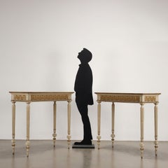 Paar Konsolen im neoklassischen Stil Italien letztes Viertel 19