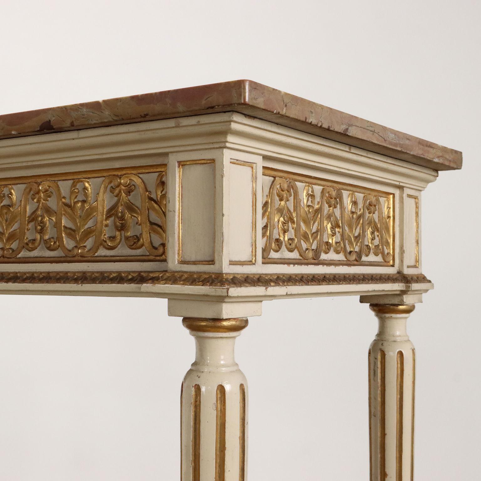 Coppia Consolle in Stile Neoclassico Italia Ultimo Quarto XIX Secolo In Fair Condition In Milano, IT