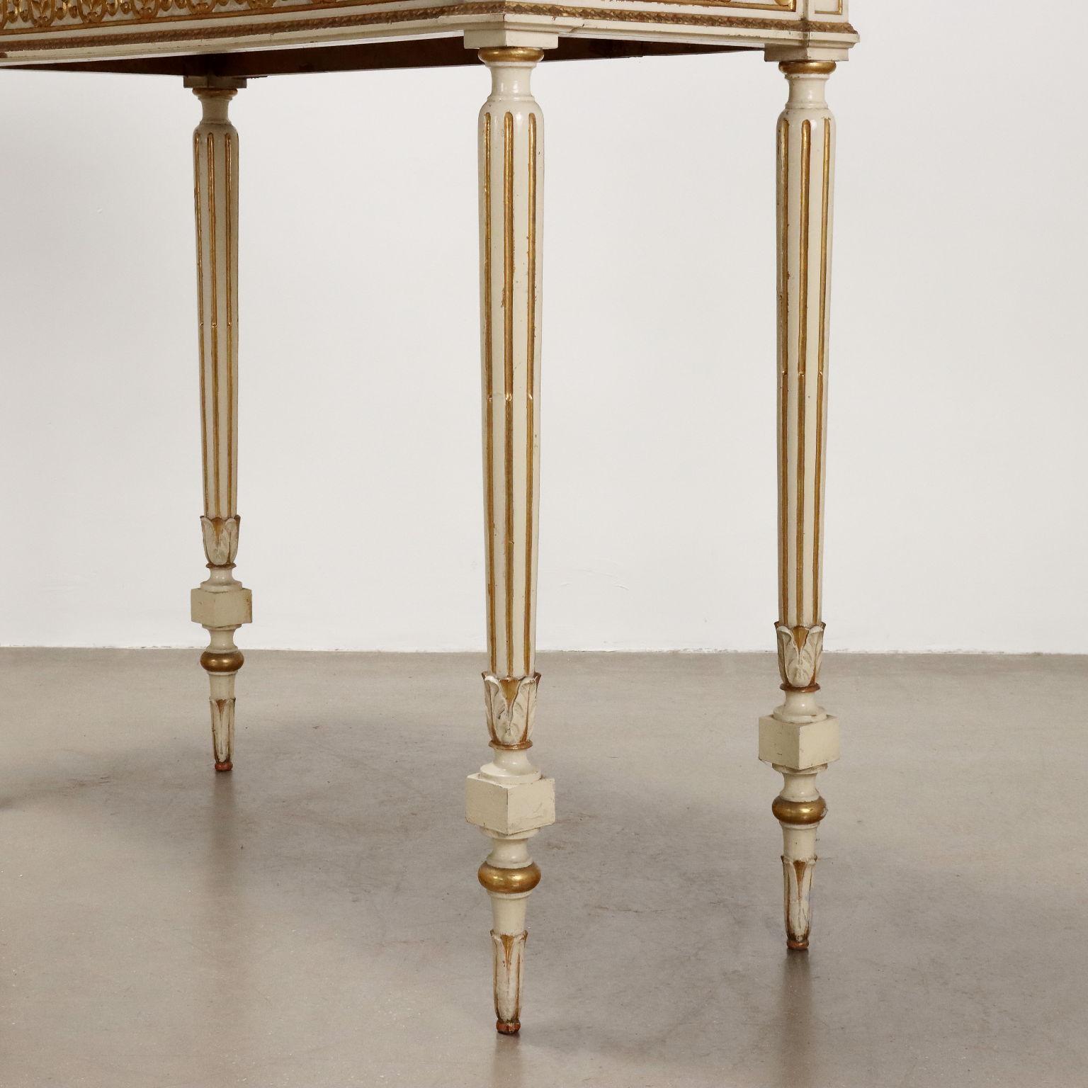 19th Century Coppia Consolle in Stile Neoclassico Italia Ultimo Quarto XIX Secolo