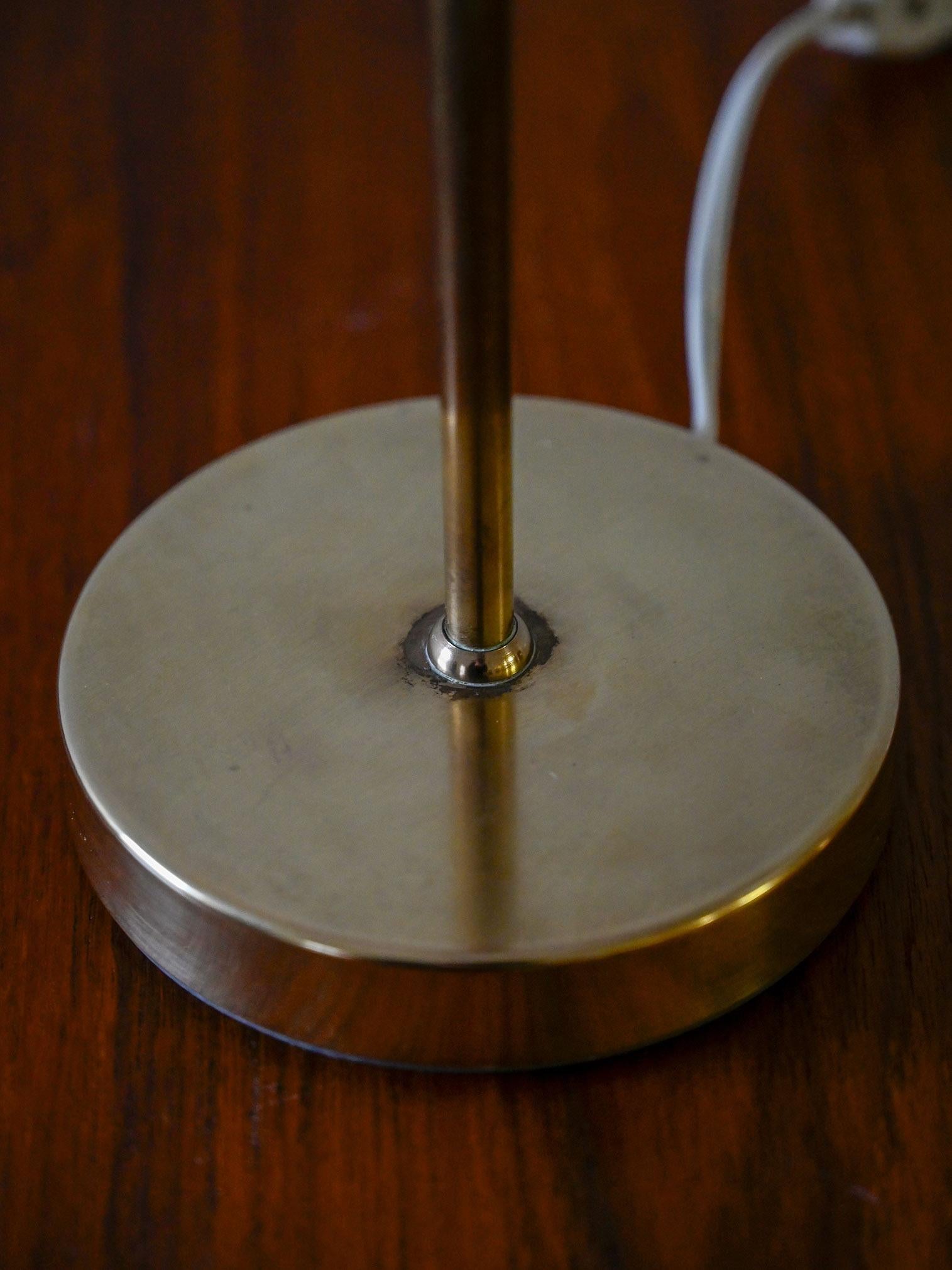 Mid-20th Century Pair of Scandinavian brass abat-jours For Sale