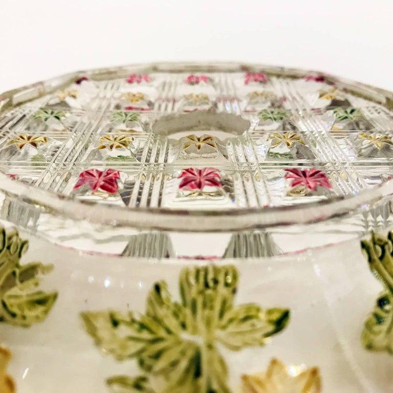 Coppia di Alzate Per Dolci Austriache con Putti Dorati e Cristallo 1870 en vente 4