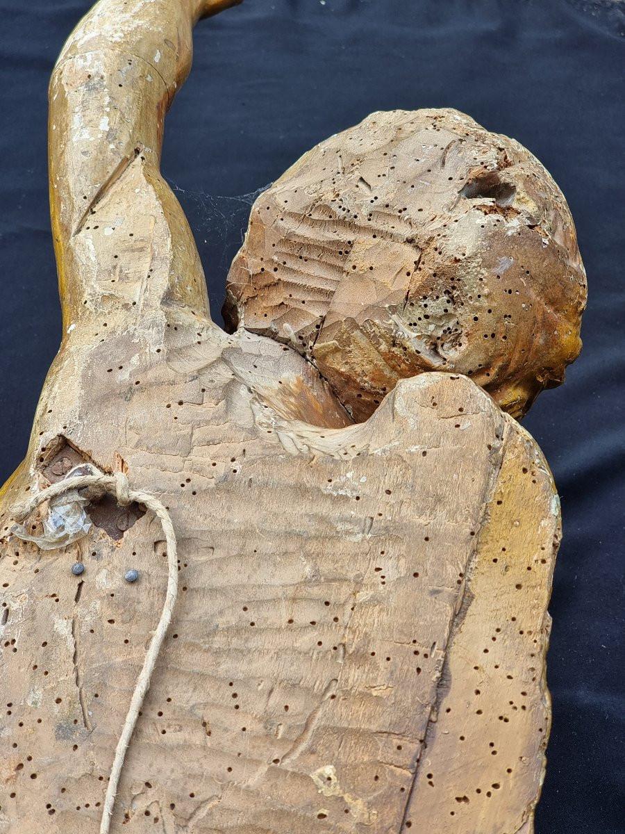 Coppia di angeli lignei dorati, Italia settentrionale (probabile area veneta), f Hoja de oro en venta
