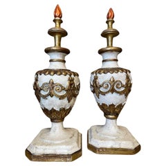 Pair of Antique Altar Palm Holders