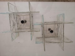 Coppia di Applique da parete Vetro di Murano di Carlo Nason per Mazzega anni 60